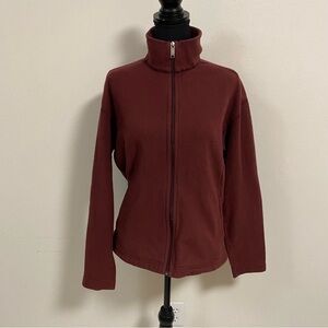 Patagonia Jacket Women’s Size Large Maroon Synchilla Full Zip Fleece Sweater